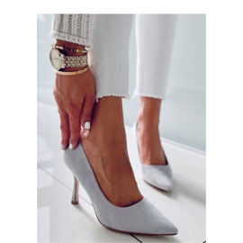 Tacones de mujer en ante Giorgia Grey - Inello gris 2