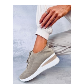 Deportivas cuña Leakes Caqui - Inello marrón 2