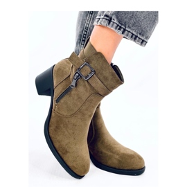 Botines clásicos de tacón Irving Verde - Inello 2 Botines clásicos de tacón Irving Verde - Inello 2