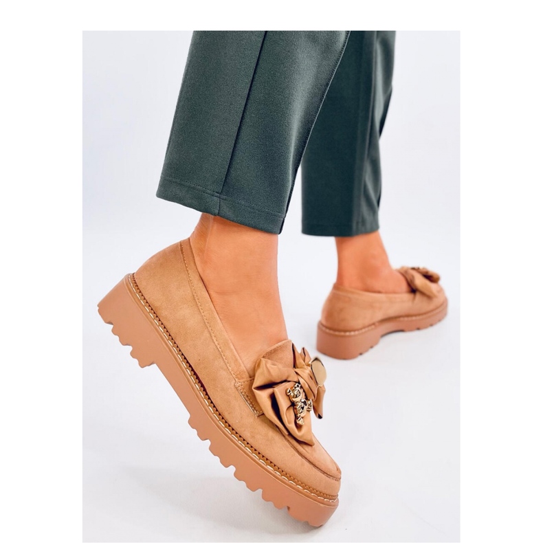 Mocasines Pennsy Camel con osito decorativo - Inello marrón 1