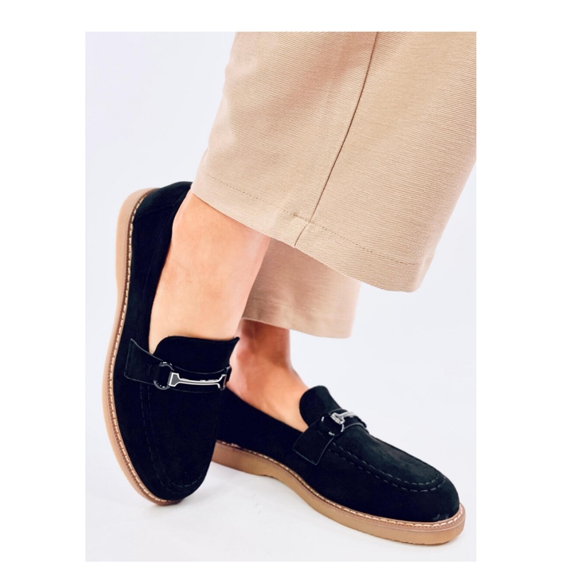 Mocasines mujer en ante States Negro - Inello 1