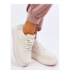 Deportivas de mujer Motimes Beige Rosa pastel - Inello rosado 3