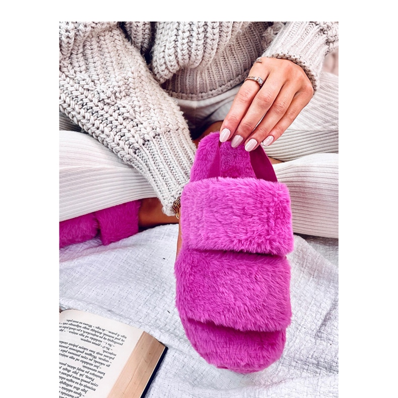 Zapatillas de casa Rhodes Fucsia con banda elástica - Inello rosa 1