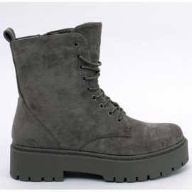 Burse Botines plataforma cordones verde - Inello 1