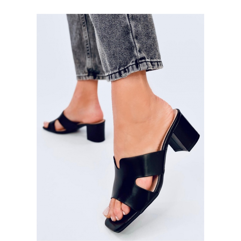 Sandalia chanclas tacón Vallon Negro - Inello 2 Sandalia chanclas tacón Vallon Negro - Inello 2