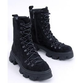 Botín trabajador con cordones Conor Black - Inello negro 1