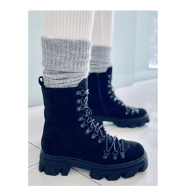 Botín trabajador con cordones Conor Black - Inello negro 4