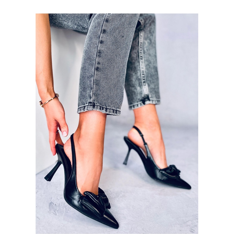 Stilettos tacón abierto Deluna negro - Inello 2