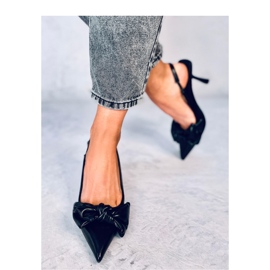 Stilettos tacón abierto Deluna negro - Inello 3