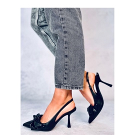 Stilettos tacón abierto Deluna negro - Inello 4