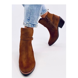Cunnig Botas cowboy tacón bajo Camel - Inello marrón 3