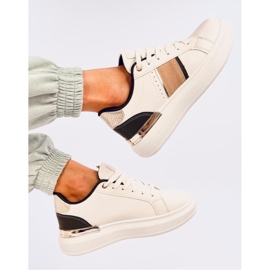 Deportivas Holms con plataforma verde - Inello beige 2