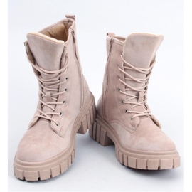 Kelis Botines cordones beige - Inello 1