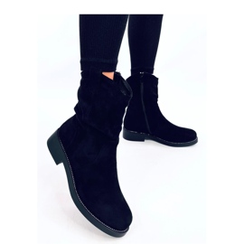 Vashtis Botas planas de ante negro - Inello 1
