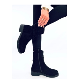 Vashtis Botas planas de ante negro - Inello 2