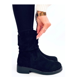 Vashtis Botas planas de ante negro - Inello 4