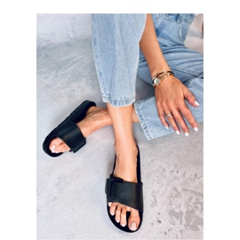 Sandalia Chanclas de goma con hebilla Romero Negro - Inello 3