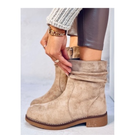Botín Bracy Caqui volantes - Inello beige 1