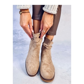 Botín Bracy Caqui volantes - Inello beige 2