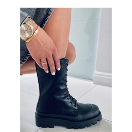 Botas Knight negras con cordones - Inello negro 3