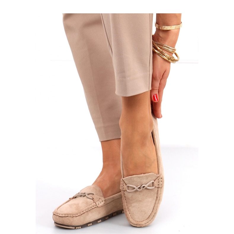 Mocasines de mujer Saga Caqui - Inello beige 1