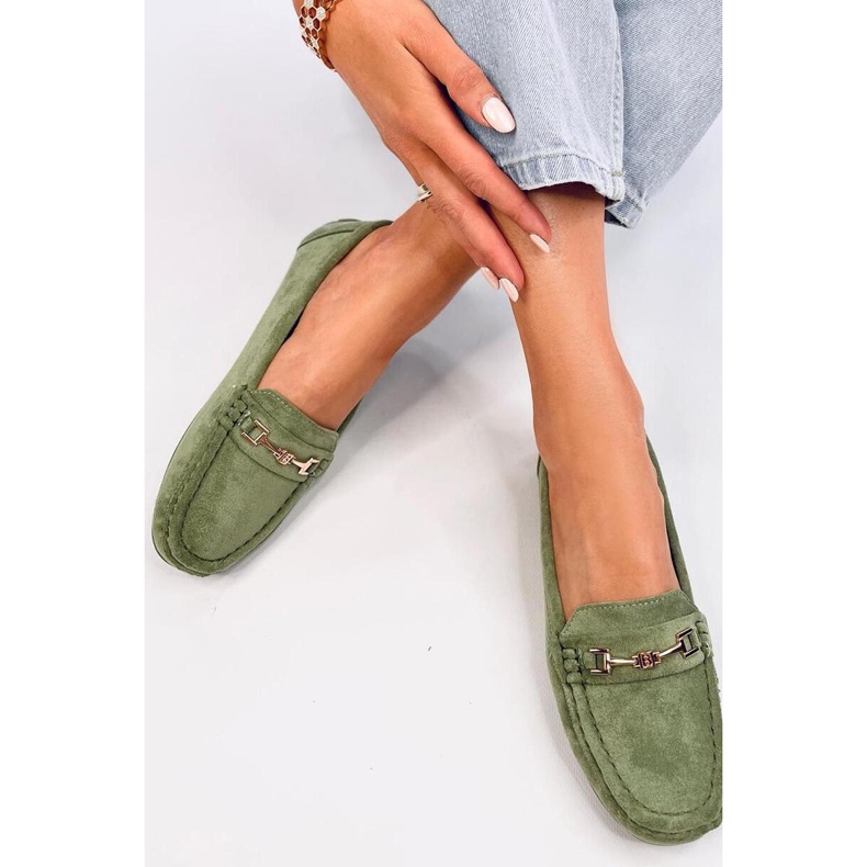 Mocasines mujer ante Sourd L.GREEN - Inello verde 1