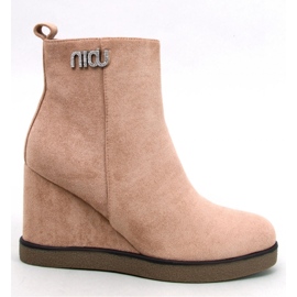 Botines cuña Rochelle caqui - Inello beige 1