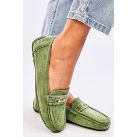 Mocasines mujer ante Sourd L.GREEN - Inello verde 3