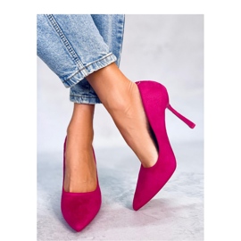 Tacones de mujer Camerin de ante fucsia - Inello rosado 1