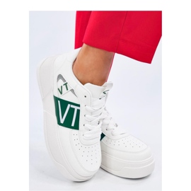 Sterry Zapatillas plataforma verde blanco - Inello 3