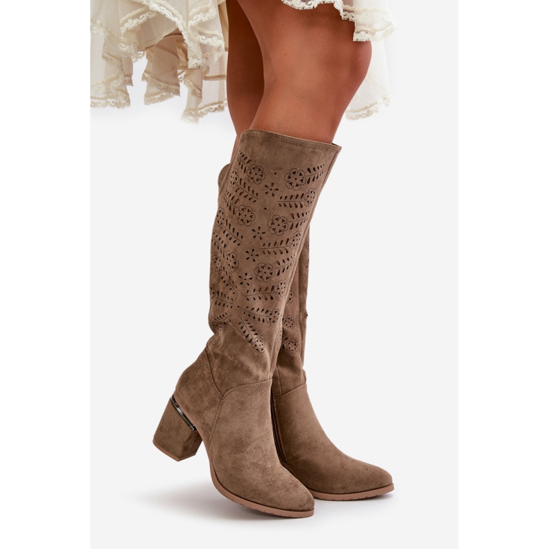 Step in style Botas Modelo Vinceza 16443 Beige Oscuro - Paso con estilo 1