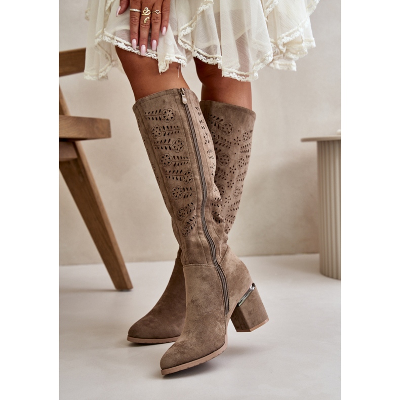 Step in style Botas Modelo Vinceza 16443 Beige Oscuro - Paso con estilo 2