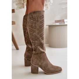 Step in style Botas Modelo Vinceza 16443 Beige Oscuro - Paso con estilo 3