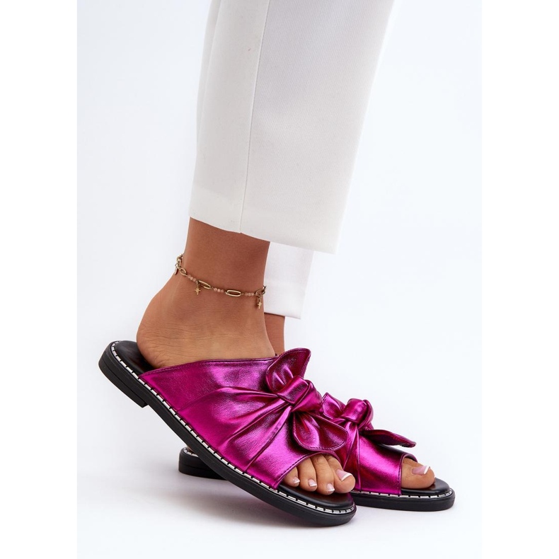 Step in style Sandalia Chanclas Modelo Nelvira RMR2266-8 Fucsia - Pisa con estilo rosa 1