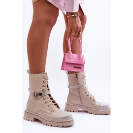 Step in style Botas de trabajo Modelo Totah 52022 Beige - Paso con estilo 1