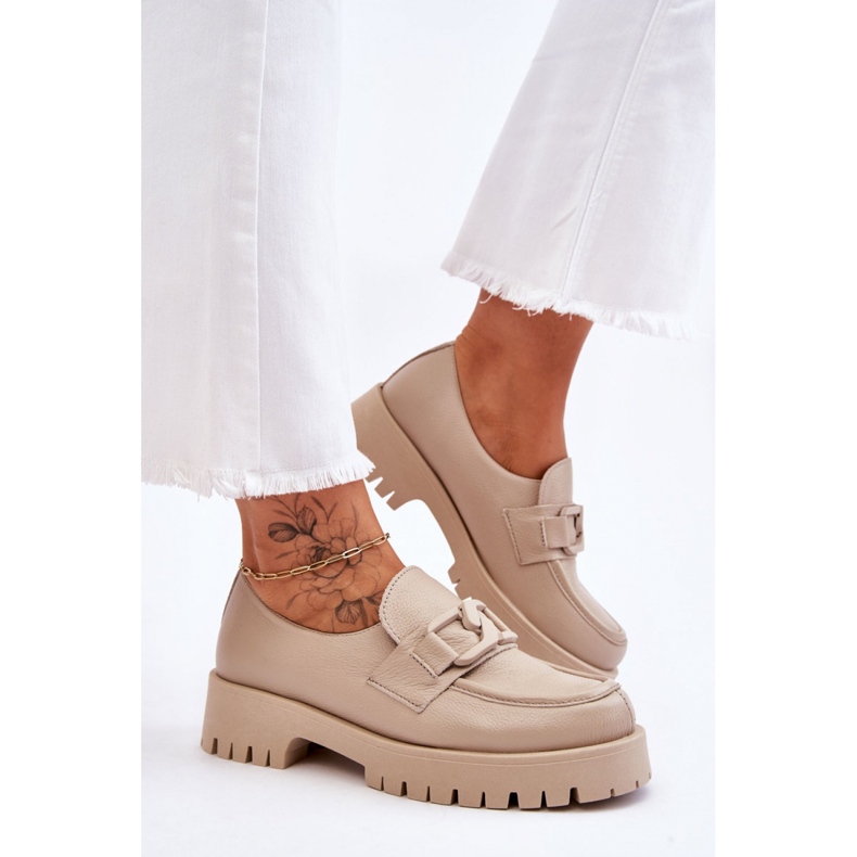 Step in style Zapatos Modelo Mocasines Rayhan 20089 Beige - Pisa con estilo 2