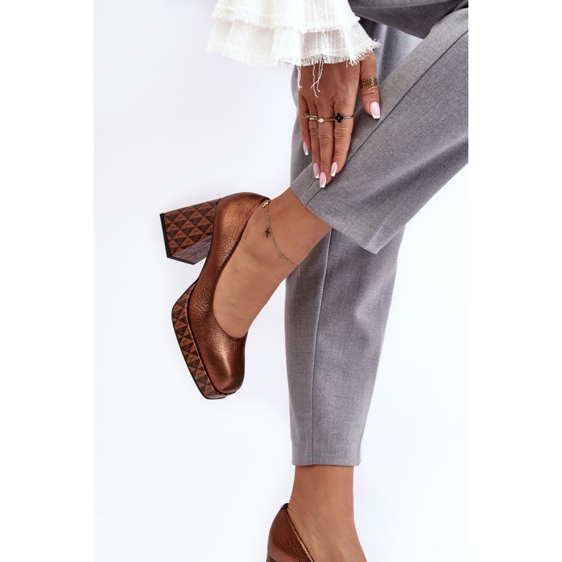 Step in style Salón Modelo Laura Messi 259/819-821 Cobre - Paso con estilo marrón 2