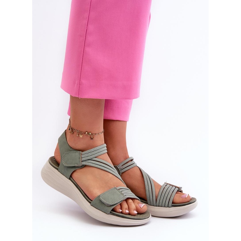 Step in style Sandalias Modelo Eladora 24SD06-7056 Verde - Pisa con estilo 1