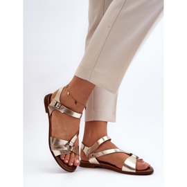 Step in style Sandalias Modelo Zazoo 40182 Dorado - Pisa con estilo amarillo 1