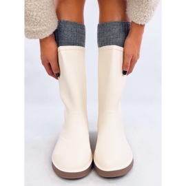 Botas de agua de mujer Meness J.Beige mate 5
