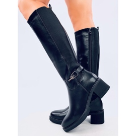 Theisen Botas tacón bajo negro 3