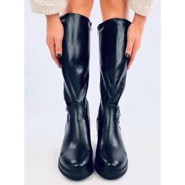 Theisen Botas tacón bajo negro 5