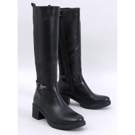 Theisen Botas tacón bajo negro 1