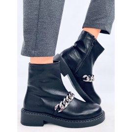 Botines mujer cadena Foster Negro 3