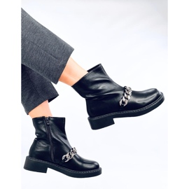 Botines mujer cadena Foster Negro 5