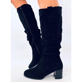 Botas con volantes Pinsoni negro 4