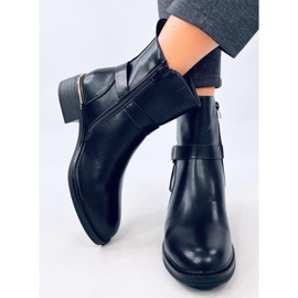 Botas Chelsea de mujer Averill piel flor color negro 4