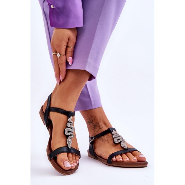 Step in style Sandalias Modelo S.Barski KV-5541-42 Negro - Pisa con estilo 1