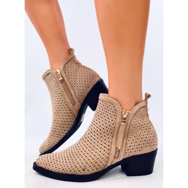Vizzi Bota cowboy calada beige 3