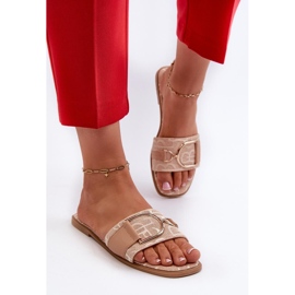 Step in style Sandalia Chanclas Modelo Taleci 1826 Beige - Pisa con estilo 2